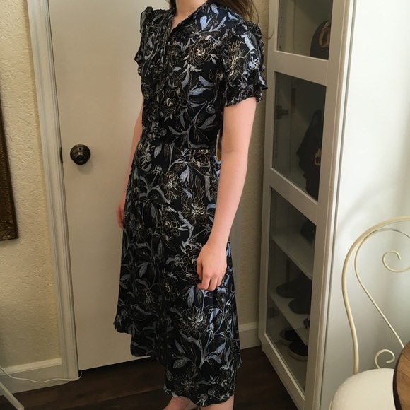 Antonio Melani 100% SILK MIDI Cocktail Dress - Picture 3 of 8